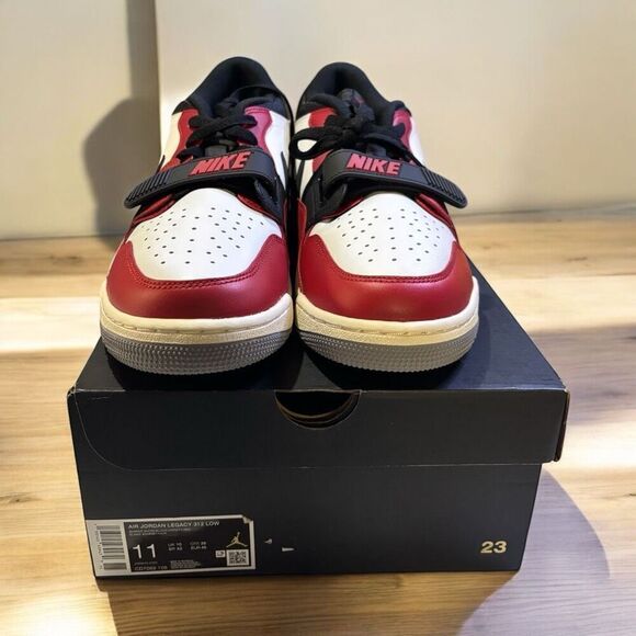 Men's Jordan Legacy 312 Low Summit White/Black-Varsity Red (CD7069 106) Size 11 - Picture 2 of 7
